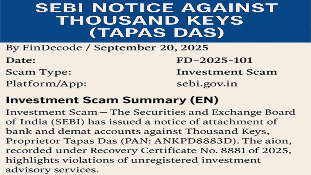 Investment Scam Alert